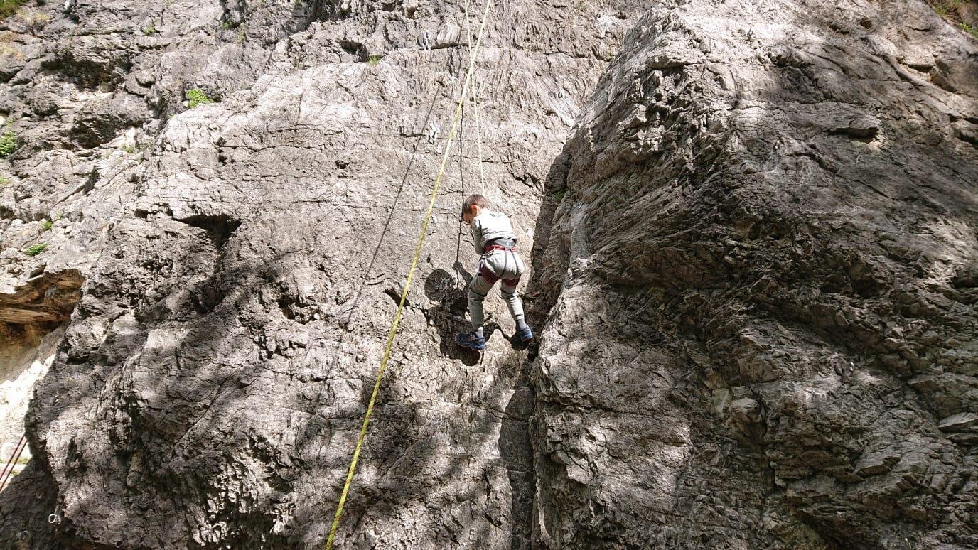 Freeclimbing parete verticale