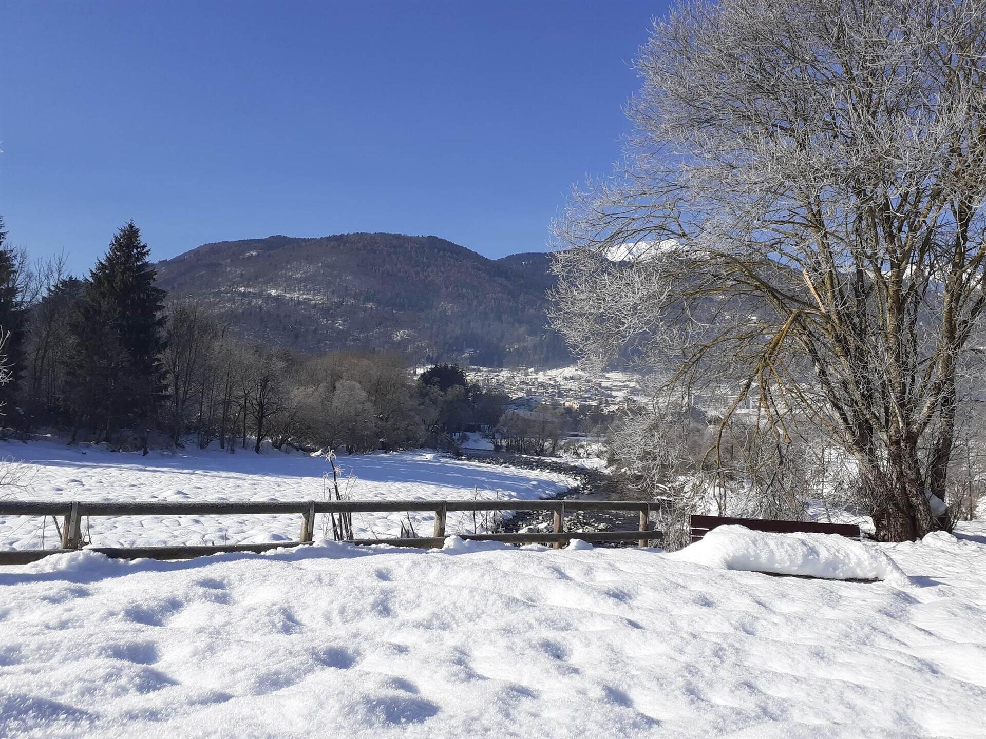 Fiume Sarca in Inverno